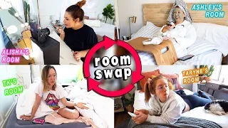 SWITCHING ROOMS with my Roommates for 24 Hours Challenge!!    *this was hilarious!!