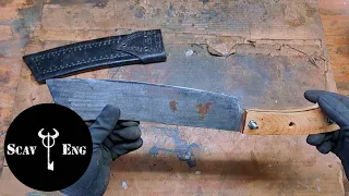 Scav Eng | Making a New Oak Handle for an Old Machete