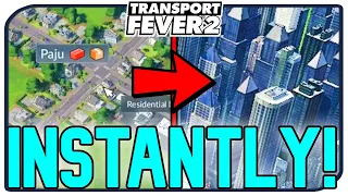 Multiply City Size With One Easy Trick! Transport Fever 2