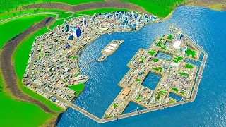 They're making a real floating city, so I made it in Cities Skylines!