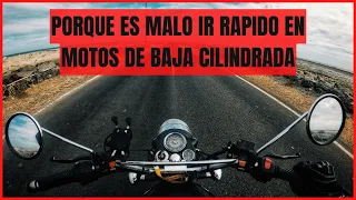 porque es malo ir RAPIDO en una MOTO DE BAJA CILINDRADA