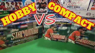 BRAND NEW 2023 Topps Stadium Club HOBBY Vs Compact Boxes! Which One Should You BUY?