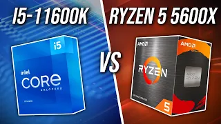 Intel i5-11600K vs AMD Ryzen 5 5600X - Best 6 Core CPU?