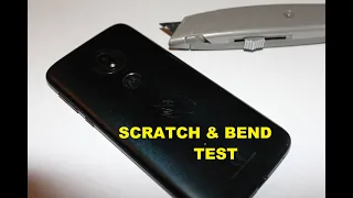 Motorola Moto g7 Play scratch and bend test