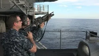 Sailors Shoot M203 Rifle Grenade Launcher