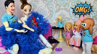 HAGI WAGI IS OUR DAD! Katya and Max funny family funny dolls Darinelka