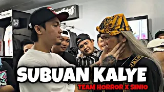 Sinio vs Mikay - Subuan Kalye | Team Horror x Sinio