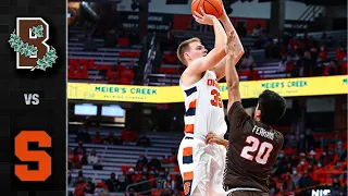 Brown vs. Syracuse Men's Basketball Highlights (2021-22)