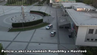 Havířov: Policie v akci na náměstí Republiky