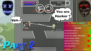 I meet a hacker || mini militia hack gameplay 🚫 || part 2