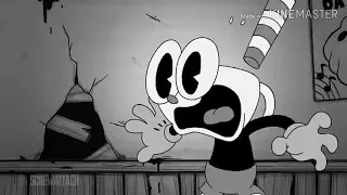 Bendy & Cuphead in "Crossover Clash" [in Black & White]