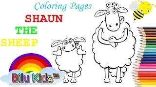 COLORING BOOK, PAGES - SHAUN THE SHEEP | Bilu Kids