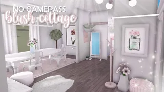 BLOXBURG: no-gamepass blush cottage 50k l tour + speedbuild ♡