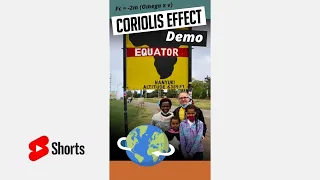Which direction does water drain on the EQUATOR? Wait For It!  Coriolis Effect Science Experiment