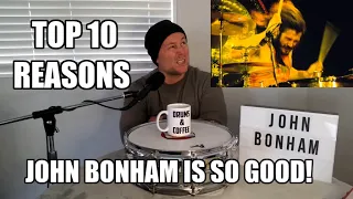 Top 10 Reasons Why John Bonham Is Such A Great Drummer - Drum Teacher Analysis (2020)