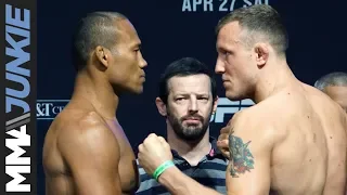 UFC on ESPN+ 8 ceremonial weigh in highlights