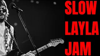 Slow Layla Jam | Eric Clapton Style Guitar Backing Track (D Minor)