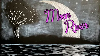 Moon River ♫ Relaxing Music + Chalk Art