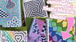 5 FUN and *aesthetic* SKETCHBOOK IDEAS!! Boredom Busters| Rachel’s Art!!