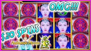 OMG!!! BONUS AFTER BONUS! $20 SPINS Dragon Link Autumn Moon CRAZY BIG WIN!