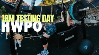 HWPO 1RM Testing Day