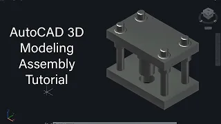 AutoCAD 3D press tool assembly tutorial / Autocad 3D tutorial for beginners / 3D Modeling