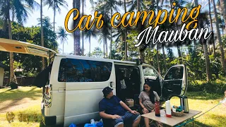 CAMPING AT MAUBAN, OVERLANDING Quezon province / Car camping Vanlife Sampitan beach resort