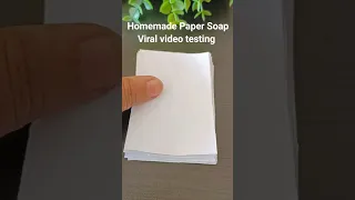 Homemade Paper Soap viral video testing#shorts #viral #viralvideo