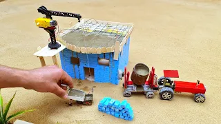 Top diy tractor the most creatives  mini rustic! making miniature for water pump| concrete bridge #2