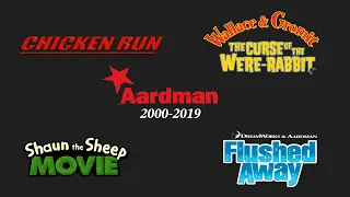 All Aardman trailer logos 2000-2019