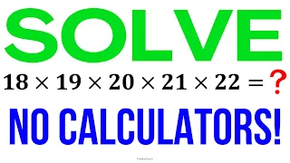 Solve This Math Problem WITHOUT a Calculator! | Fast & Easy Tutorial