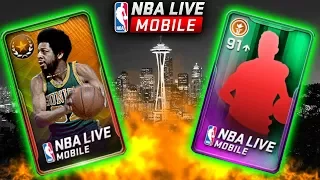RIPPING PACKS FOR A 99 OVR SEATTLE LEGEND!! NBA LIVE MOBILE SUMMER COURTS LEGEND BUNDLE OPENING!