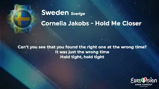 Cornelia Jakobs - Hold Me Closer (Sweden) [Karaoke Version] ESC 2022