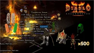 500 Andariel runs - 544 MF Loot Highlights Diablo 2 Resurrected
