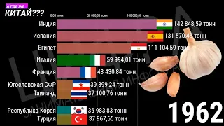 Лучшие страны по производству чеснока (1961-2019) [ИНФОГРАФИКА]