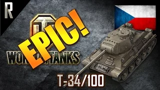 ► World of Tanks - Epic Games: Konštrukta T-34-100 [12 kills, 4004 dmg]