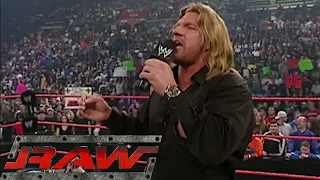 Triple H After Getting Drafted Back to RAW (Traded) RAW Mar 29,2004