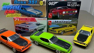 MPC AMT Revell 1971 Ford Mustang Kit History comparison