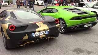 Rev Battle: Lamborghini Huracán vs Ferrari 458 Italia!