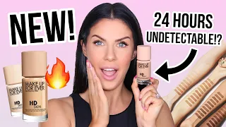 NEW MAKEUP FOREVER HD SKIN FOUNDATION REVIEW + 14 HR WEAR TEST!! IS IT REALLY UNDETECTABLE!?