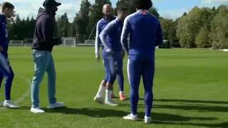 When Eden Hazard skills went off the charts! Unbelievable skills by Eden Hazard with a rugby ball!