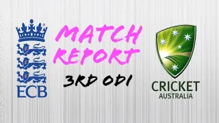 England vs Australia 3rd ODI 2018