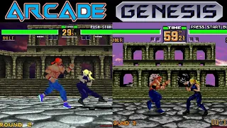 All Arcade Vs Sega Genesis Games Compared Side By Side