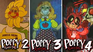 ALL Cardboard Cutout + Chapter 4 Character - Poppy Playtime: Chapter 1-4 Comparison (4K Showcase)