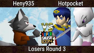 SSC 2023 - Heny935 (Wolf) Vs. Hotpocket (Mewtwo, Marth) Smash Remix - SSB64