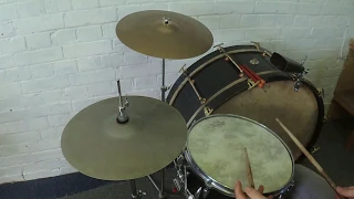 Bass drum demo - 1920s Marching Bass Drum Conversion