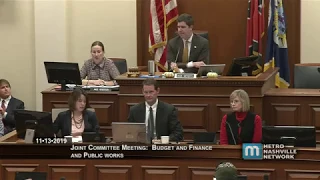 11/13/19 Joint Council Committee: Budget & Finance and Public Works