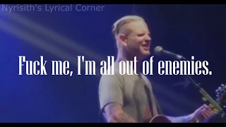 Corey Taylor - Spit it Out (Acoustic) Lyrics