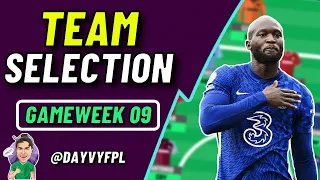 FPL GW9 Team Selection! FPL Fantasy Premier League 2021/2022!