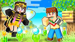 ME CONVIERTO en una ABEJA en MINECRAFT 🐝 con Silvio Gamer